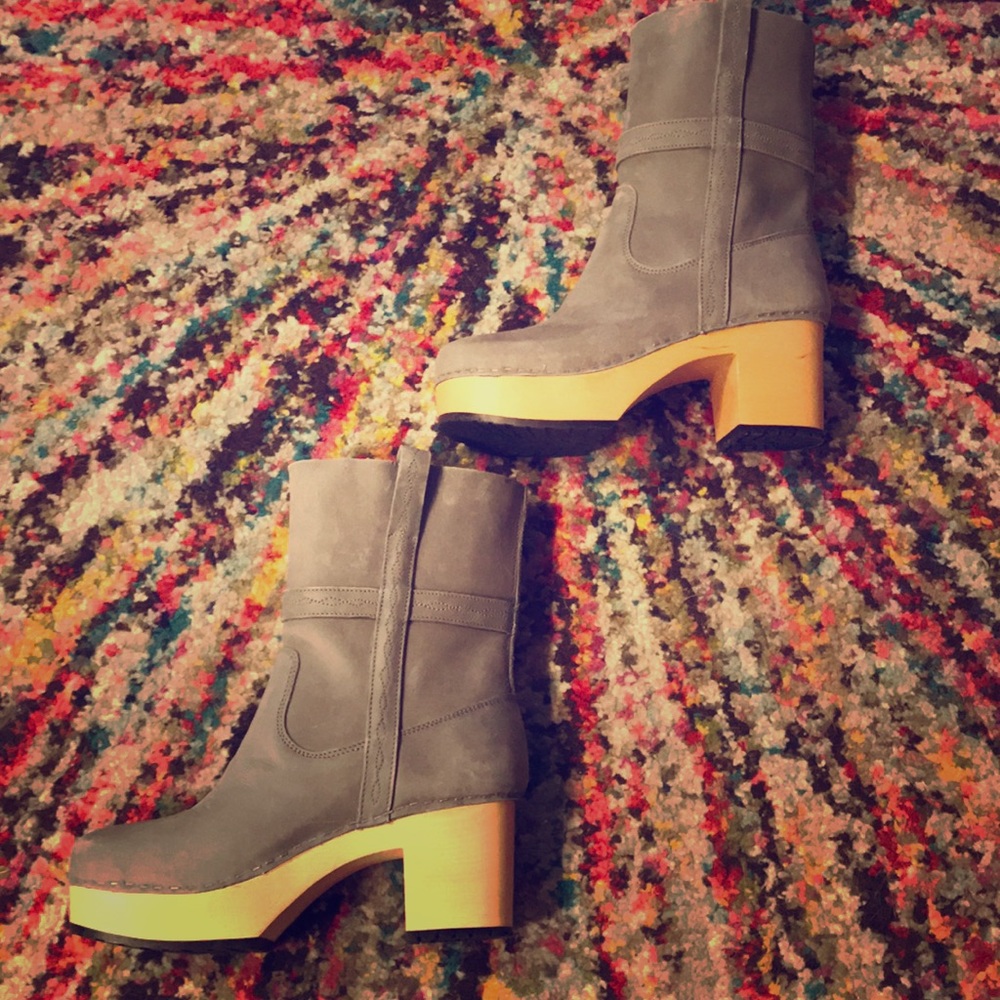 Swedish Hasbeen boots.  Worn one time!